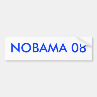 NOBAMA 08 BUMPERSTICKER