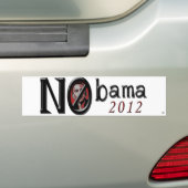 Nobama 2012 Bumpersticker (Op auto)