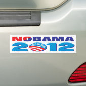 NOBAMA 2012 BUMPERSTICKER (Op auto)