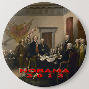 Nobama 2012 ronde button 6,0 cm