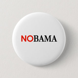 NOBAMA / ANTI-OBAMA - Gepersonaliseerd Ronde Button 5,7 Cm