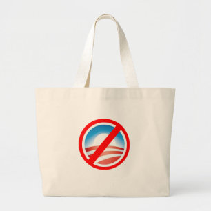 NOBAMA Anti-Obama T shirten, Mokken, Hoodies Grote Tote Bag