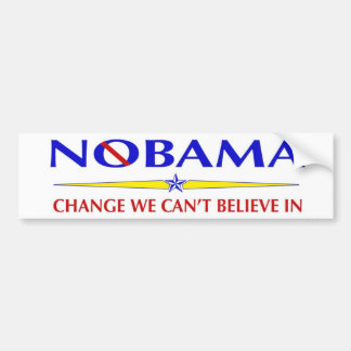 Nobama bumpersticker