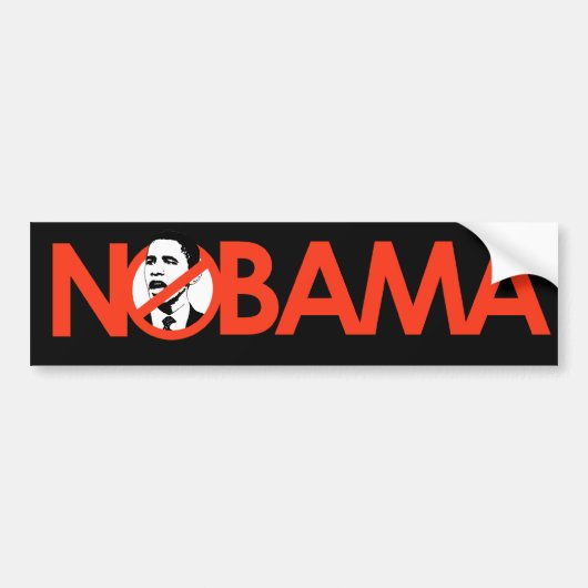 NOBAMA BUMPERSTICKER (Voorkant)