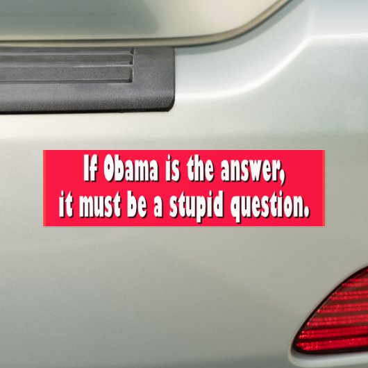 NOBAMA BUMPERSTICKER (Op auto)