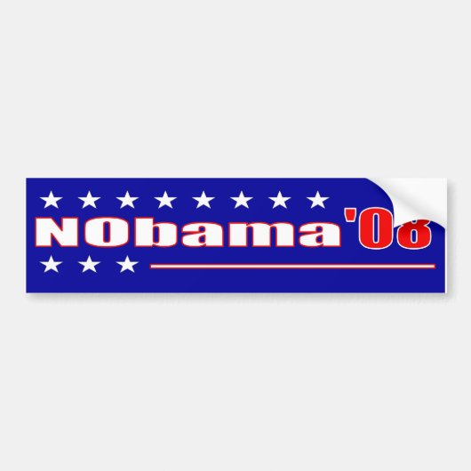NObama Bumpersticker (Voorkant)