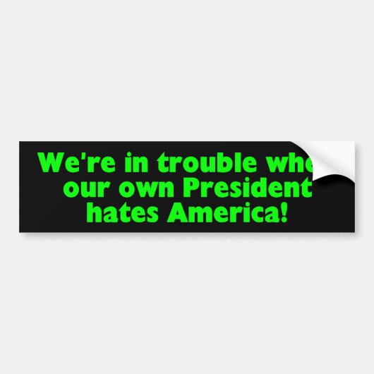 Nobama Bumpersticker (Voorkant)