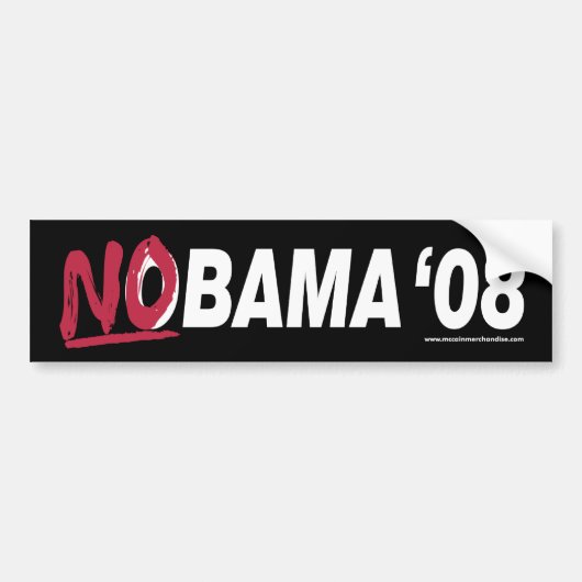 NOBAMA-Bumpersticker Bumpersticker (Voorkant)
