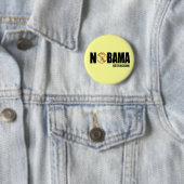 Nobama Debat McCain Funny Anti-Obama Button Pin (In situ)