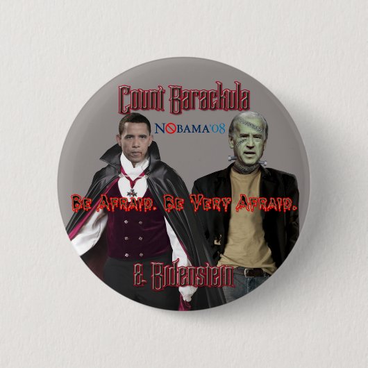 Nobama Halloween-Barackula en Biden Button (Voorkant)