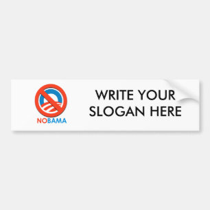 NOBAMA/NO OBAMA BUMPERSTICKER