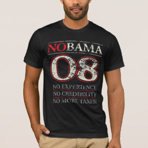 NOBAMA of NO OBAMA '08 T-shirt