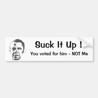 Nobama omhoog gooien bumpersticker