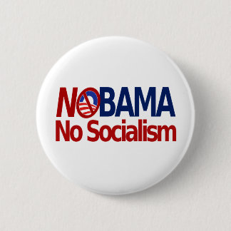 NOBAMA over socialisme Ronde Button 5,7 Cm