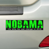 NOBAMA Real change Bumpersticker (Op auto)