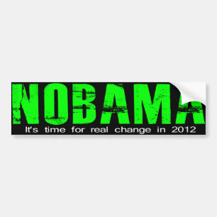 NOBAMA Real change Bumpersticker