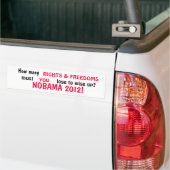 NOBAMA - Rechten Bumpersticker (Op Truck)
