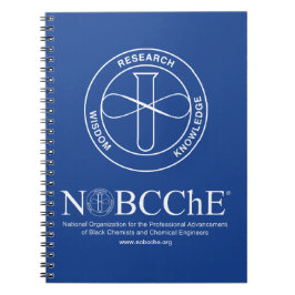 NOBCChE Blauwe Spiraalnoot - Witte Logo Notitieboek