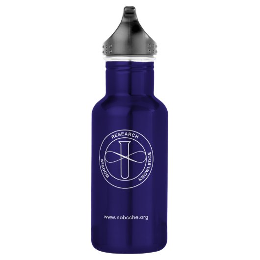 NOBCChE Witte Logo Waterfles (Rechts)