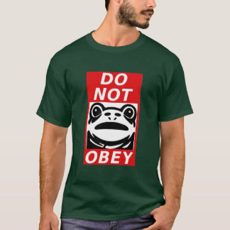 N'Obéissez Pas - Grenouille 🐸 T-Shirt Free Portla