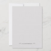 Nobelprijsvraag voor zeemacht en Blush Bridal Kaart (Achterkant)