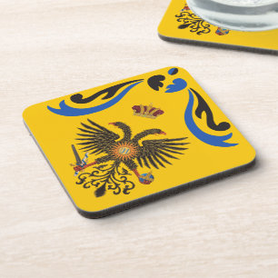 Nobile Contrada dell'Aquila Palio di Siena (Eagle) Bier Onderzetter