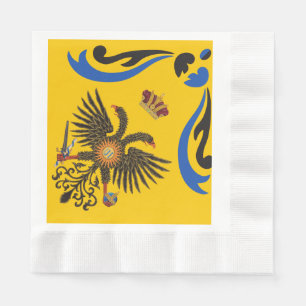 Nobile Contrada dell'Aquila Palio di Siena (Eagle) Servet