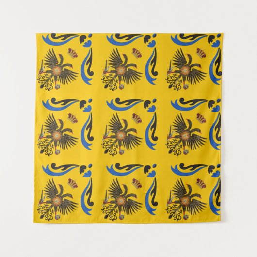 Nobile Contrada dell'Aquila Palio di Siena (Eagle) Wandkleed (Voorkant)