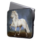 Nobility — IJslandse paarden Laptop Sleeve (Voorkant Links)