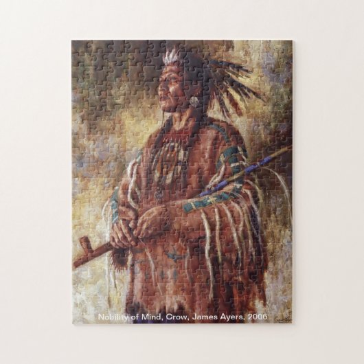 Nobility of Mind, Native American (Crow) puzzle Legpuzzel (Verticaal)