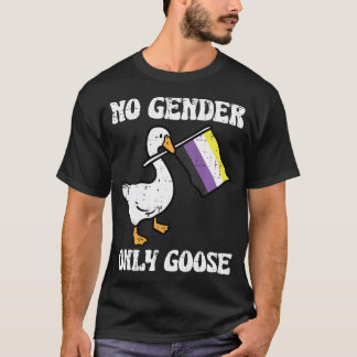 Nobinary Geen Geslacht Alleen Gans Enby Pride Vlag T-shirt