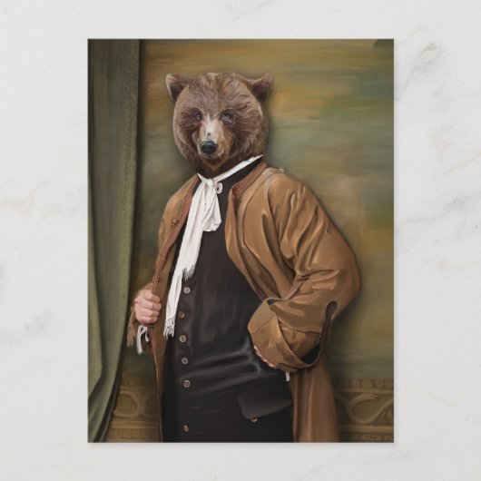 Noble Beasts - Dandy Bear Briefkaart (Voorkant)