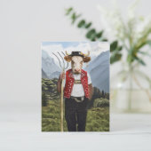 Noble Beasts - Dandy Cow Briefkaart (Staand voorkant)