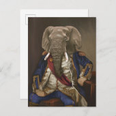 Noble Beasts - Dandy Elephant Poster Briefkaart (Voorkant / Achterkant)