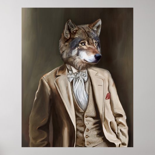 Noble Beasts - Dandy Wolf Poster (Voorkant)