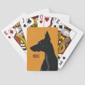 Noble Black Doberman Pokerkaarten (Achterkant)