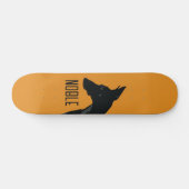 Noble Black Doberman Skateboard (Horizontaal)