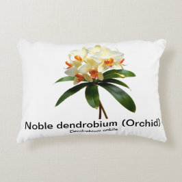 Noble dendrobium orchid Accent Pillow Accent Kussen