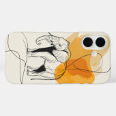 Noble éléphant grâce iPhone / coque ipad (Verso (horizontal))