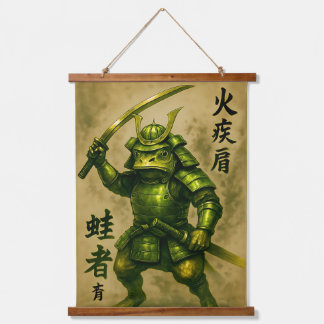 Noble Frog Samurai Hangend Wandkleed