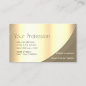 Noble Gold Effect Luxury Style Professional Visitekaartje (Achterkant)