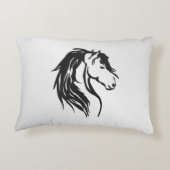 Noble Horse Head Accent Kussen (Achterkant)