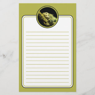 Noble Iguana Lined Stationery Briefpapier