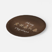 Noble Kerstontbijtkoekjes Papieren Bordje (Gekanteld)