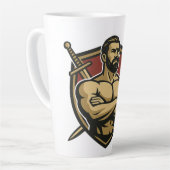 Noble Lion Shield-Mok Latte Mok (Linkerhoek)