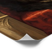 Noble Maine Coon Cat Throne Art Print (Hoek)