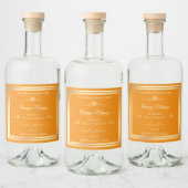 Noble Orange Étiquette de produit Gold Frame Rose (Bouteilles)