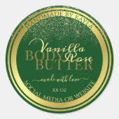 Noble Product Packaging Labels donkergroen en goud (Voorkant)