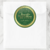 Noble Product Packaging Labels donkergroen en goud (Tas)