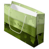 Noble St. Patrick's Day Shamrock Grand sac cadeau (Devant Angle)